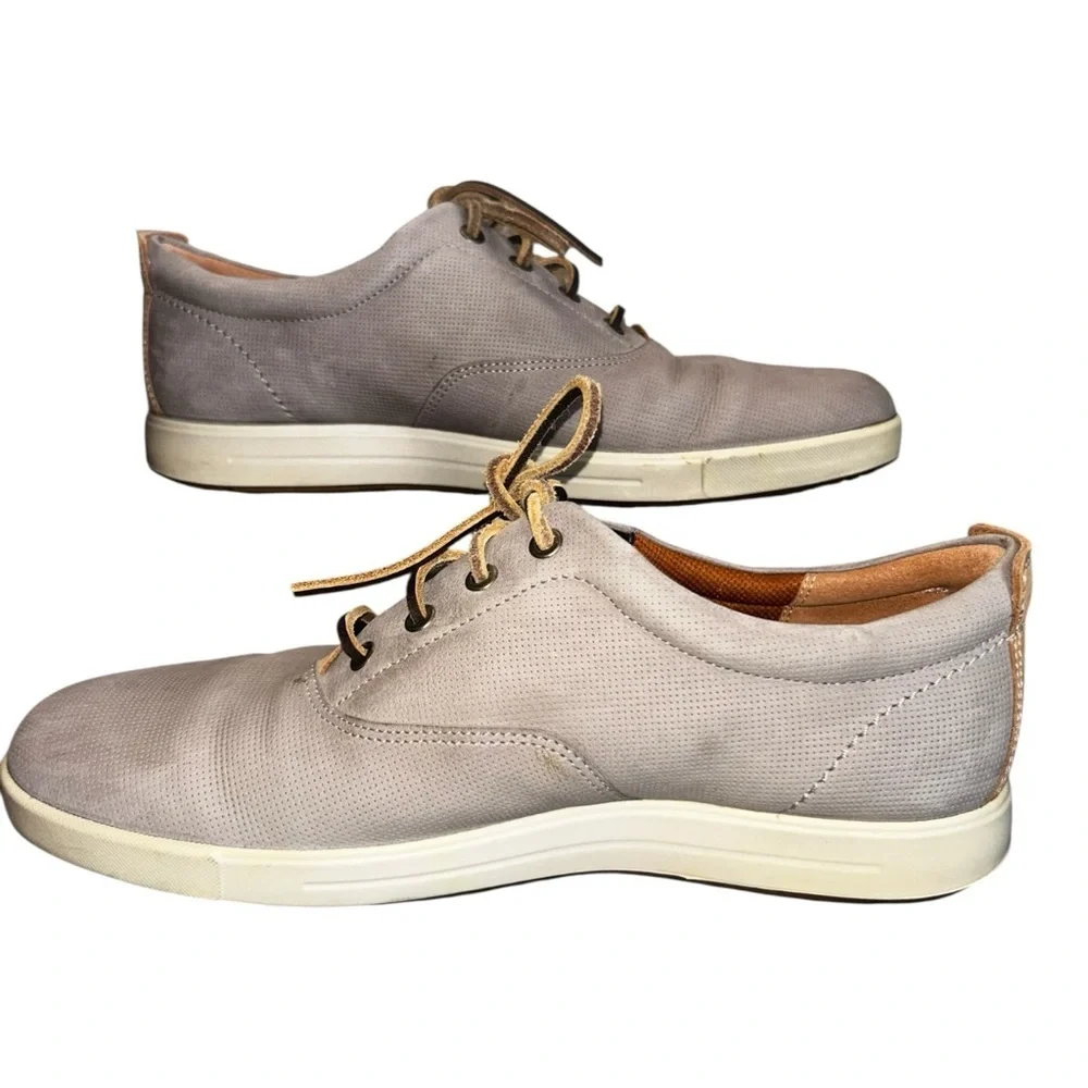 ECCO Grey Leather Oxford / Boat Shoe — Size 10.5 (EU 44)